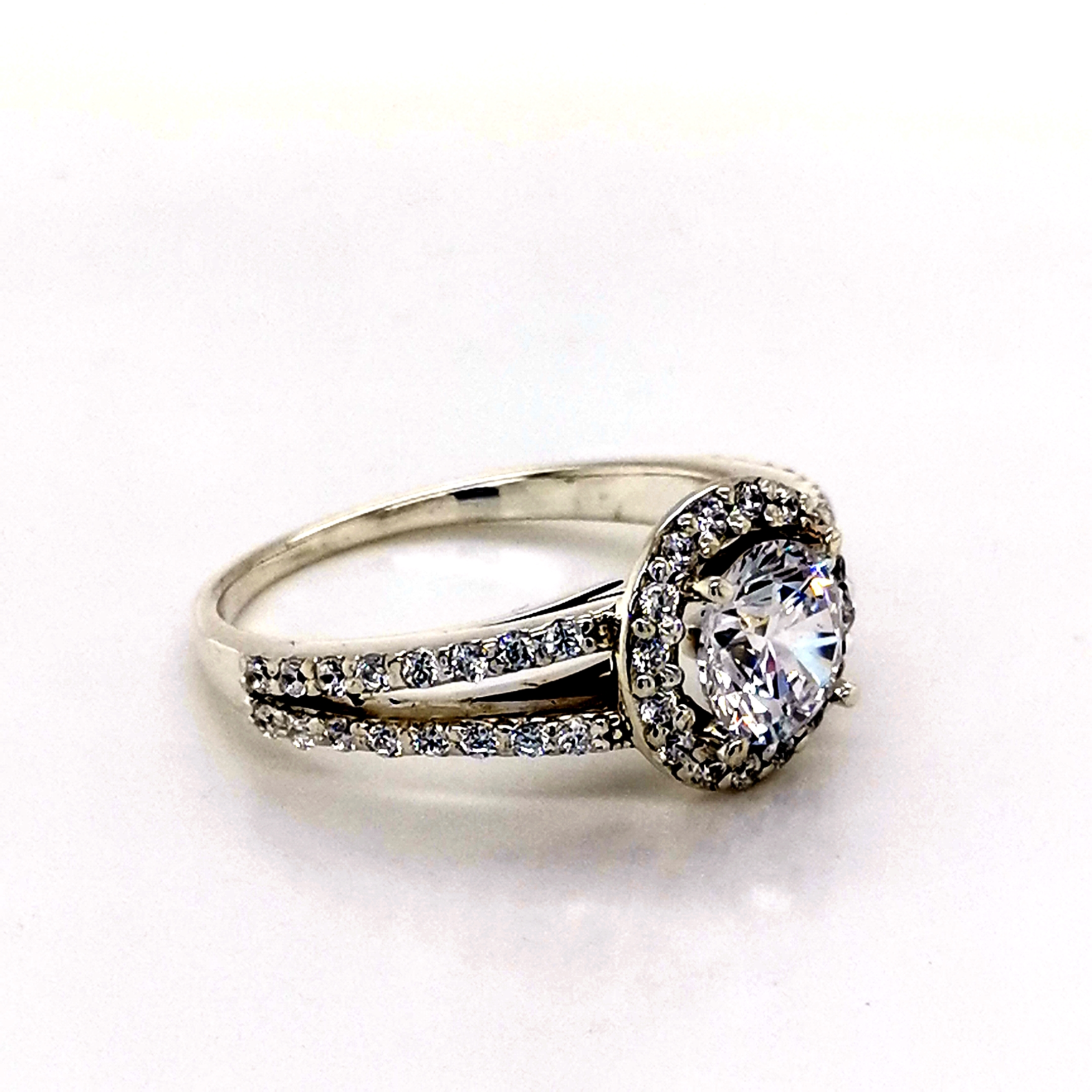 Platinum 1.5ct diamond ring - Image 4