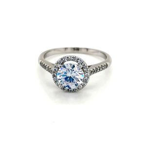 Platinum 1.5ct diamond ring