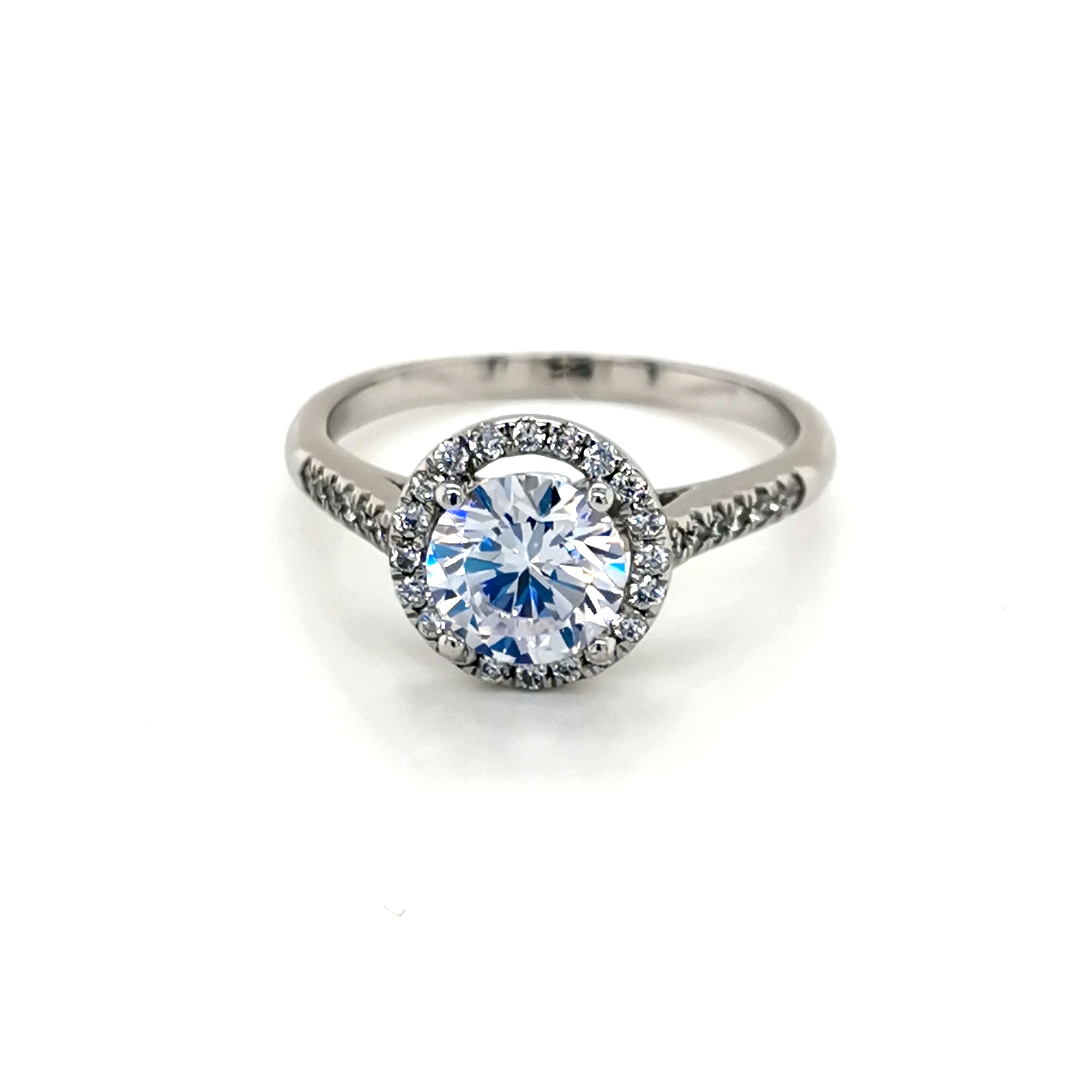 Platinum 1.5ct diamond ring