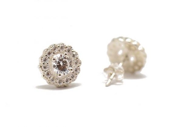 Floral halo studs - Image 2